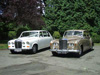 White limo with Bentley